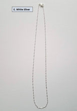 Load image into Gallery viewer, Delicate white silver chain