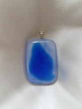 Load image into Gallery viewer, Shades of Blue - Marble & Blue Rectangular Pendant