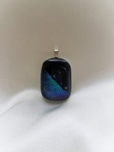 Load image into Gallery viewer, Shades of Blue - Sparkle & Dark Space Rectangular Pendant