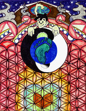 Load image into Gallery viewer, Wookiefoot fan art. An affordable art print. 11x14 Ying Yang World.