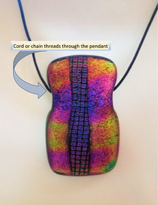 Large Fused Glass Pendants
