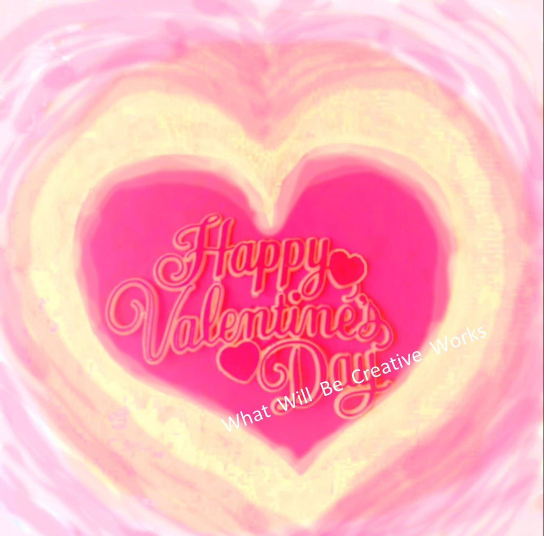 Happy Valentine's Day Painted Art (Download)